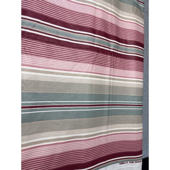 Pamela Joan Kessler Concord Striped Fabric 1/2 yard x 54" Cotton Blend Multicolo - Picture 1 of 7